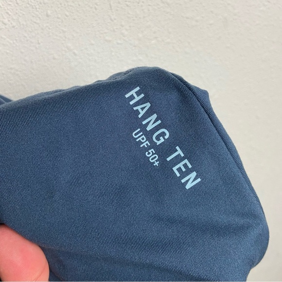 Hang Ten Men’s Size Large Sun Shirt Long Sleeve Tee Navy Blue 50 UPF Lightweight - Picture 7 of 8